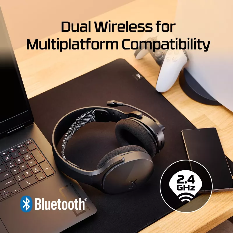 HyperX Cloud Jet - cuffie gaming wireless (nero)