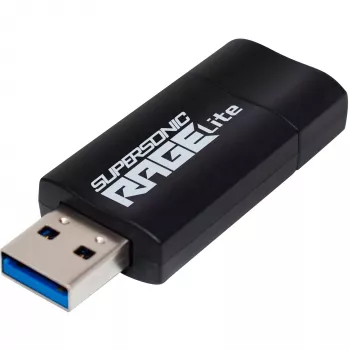 Chiavetta USB PATRIOT Rage Lite 512GB 120 MB/S USB 3.2 retrattile nero (PEF512GRLB32U)
