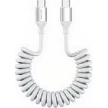 Cavo a spirale USB-C 4smarts 100W bianco (4S541600)