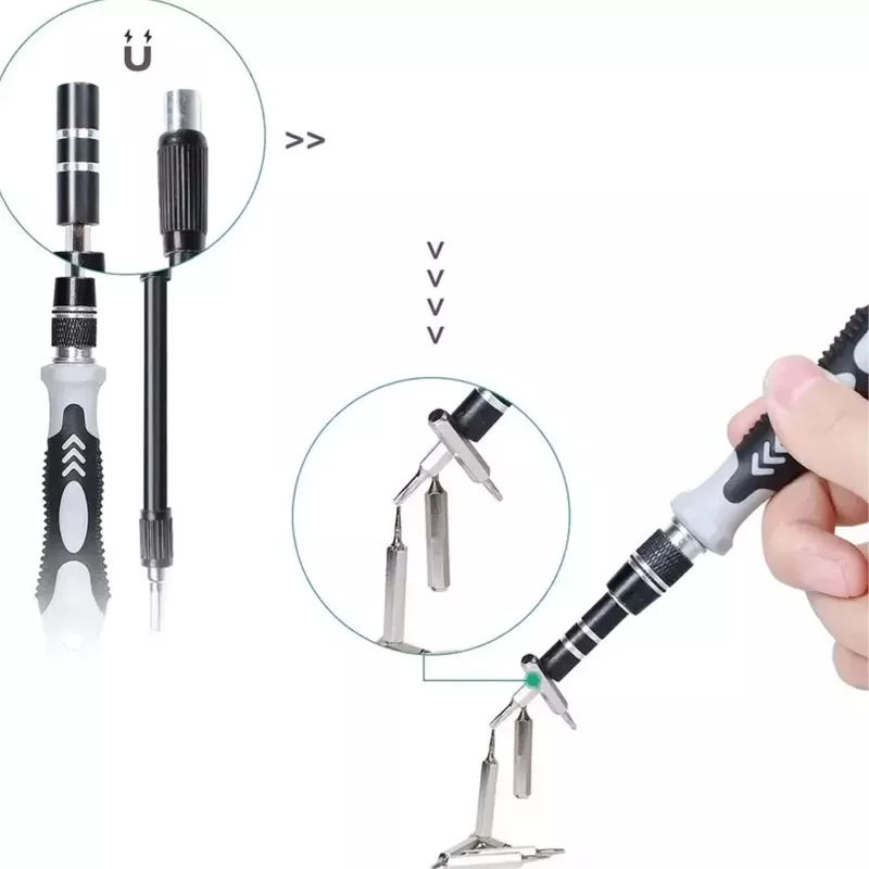 Set di cacciaviti di precisione Extralink, 118 in 1 cacciaviti Torx e utensili di precisione