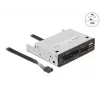 Lettore di schede DeLOCK 91708 USB 2.0 interno nero grigio CF SD MicroSD