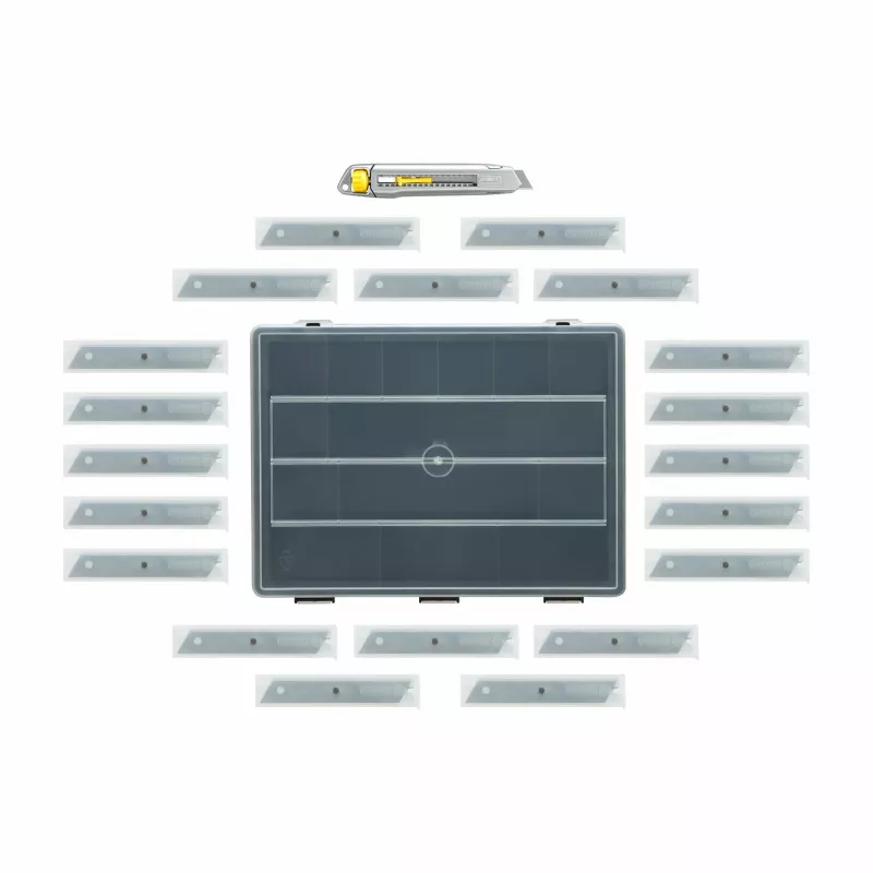 Lama per taglierino Stanley STHT10019-9 200 pz. 18 mm acciaio inox