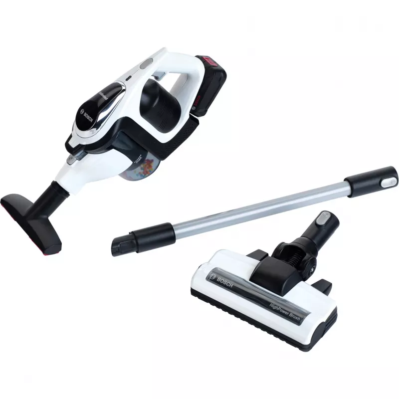 Theo Klein Bosch Unlimited aspirapolvere nero con funzione Vortex e bocchette per bambini da 3 anni