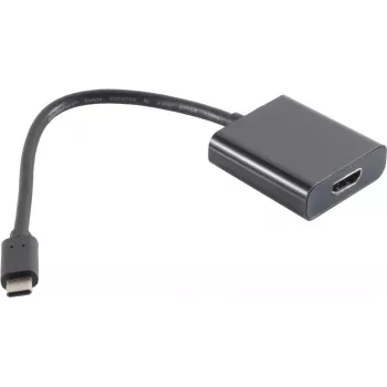 Adattatore per cavo video S/CONN 14-05001 0,2 m USB Type-C a HDMI Type-A nero