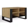 Tavolino top e shop Topeshop STOLIK KAWOWY ŁAWA MODERN 4P rovere Artisan nero