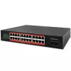Switch di rete QOLTEC Gigabit Ethernet PoE 24xRJ45 2xSFP
