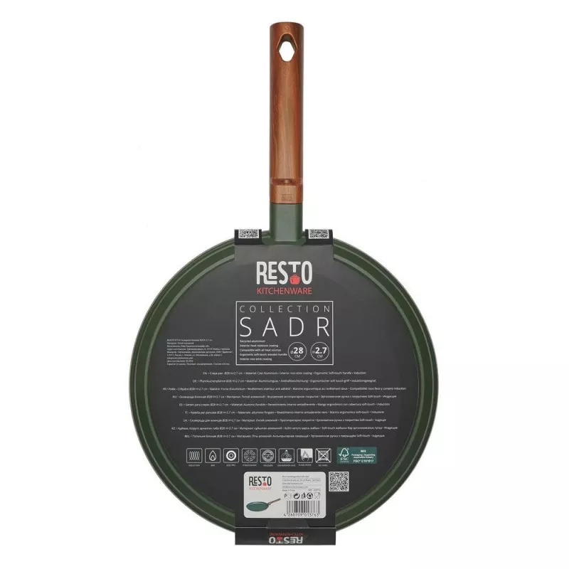 Padella piatta per crêpe RESTO 93712 — 28 cm di diametro, 2,7 cm di altezza