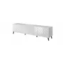 Mobile TV ABETO 200x42x52 bianco/bianco lucido