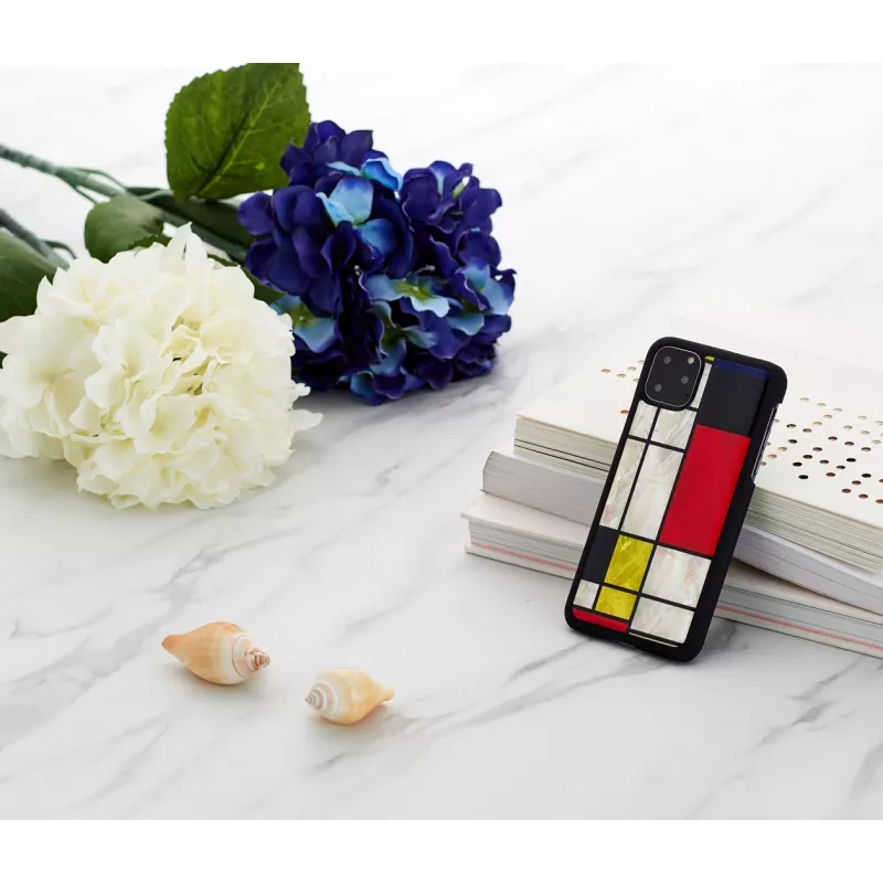 Custodia per smartphone iKins per iPhone 11 Pro Max – Mondrian nero custodia protettiva