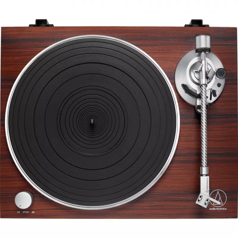 Giradischi audio a trasmissione a cinghia Audio-Technica AT-LPW50BTRW marrone manuale