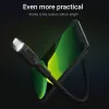 Cavo Lightning a USB-A Green Cell KABGC12, 2 m, Lightning – USB A, nero