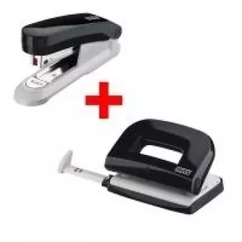Set perforatrice e pinzatrice NOVUS E210 perforatrice e E15 pinzatrice, nero