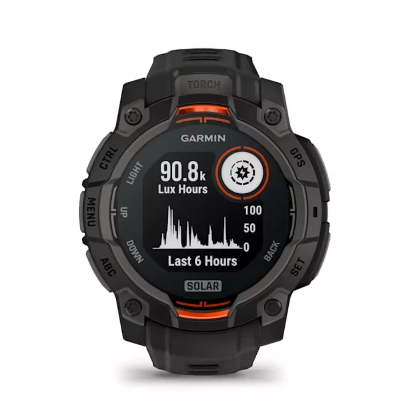 Garmin Instinct® 3 – 45 mm, orologio solare nero
