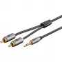 Goobay 65284. Connessione 1: 3.5mm, connettore 1 sesso: maschio, connessione 2: 2 x RCA, connettore 2 sesso: maschio, materiale del cavo: C