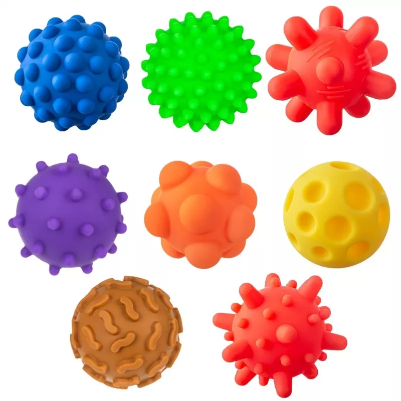 Palle sensoriali senza fori TULLO 8 pezzi