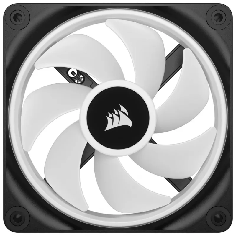 Corsair CO-9051001-WW iCUE LINK QX120 RGB ventola per case, 120 mm, PWM, con sensore di temperatura, nera