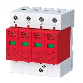 Scaricatore di sovratensione HiSmart NV821716 4 poli, 30–60 kA, 385 VAC