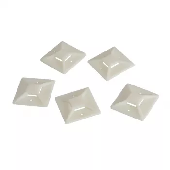 LogiLink supporti per fascette fermacavi, base adesiva 40 x 40 mm per fascette, alloggiamento fascetta: 14,3 x 2,7 - 1 pezzo (KAB0045)