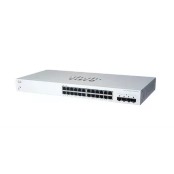 Switch Managed L2 Gigabit Ethernet Cisco CBS220-24T-4G — 24x 10/100/1000 RJ-45, 4x SFP, 1U, 56 Gbit/s