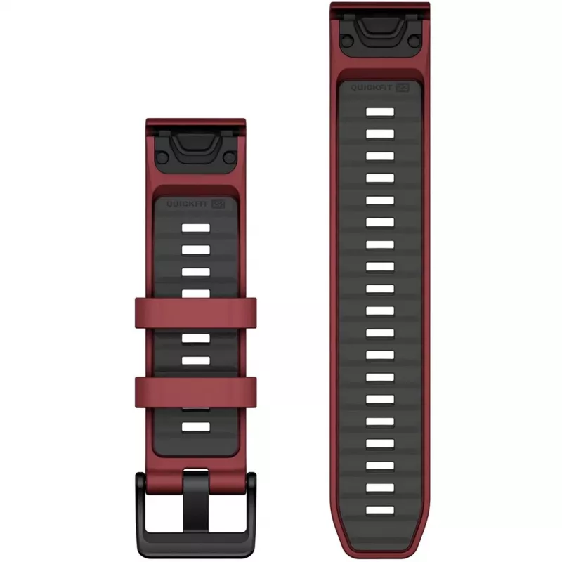 Cinturino Garmin QuickFit 010-13392-06 graphite rosso