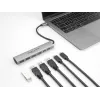Dock per laptop DeLOCK 64232 con filo USB 3.2 Gen 1 Type-A Type-C grigio