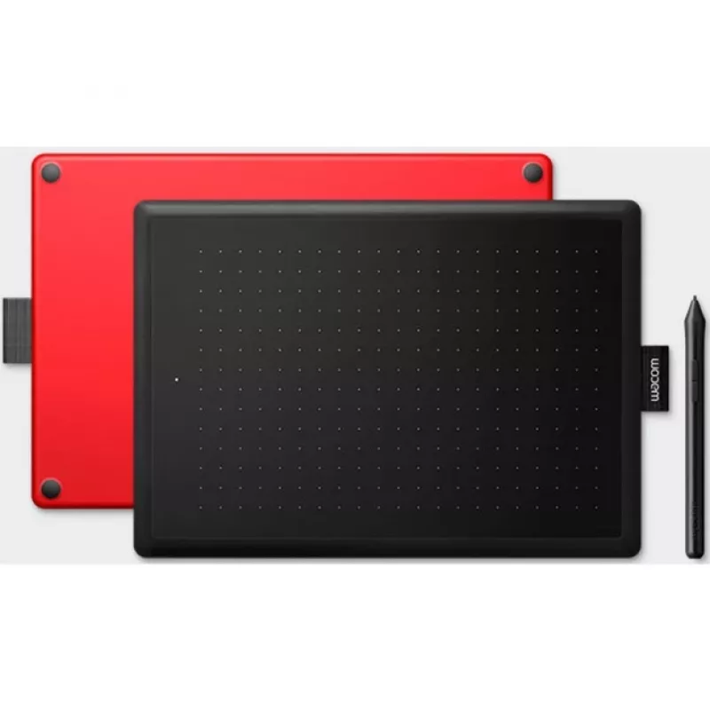 Wacom One by Medium tavoletta grafica nera, rossa 2540 lpi 216 x 135 mm USB