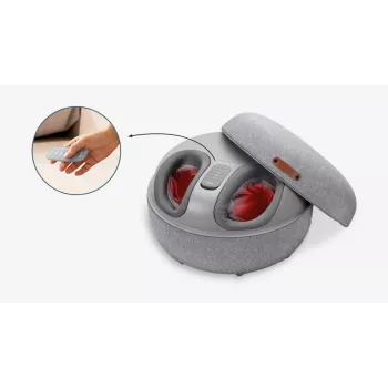Massaggiatore shiatsu per piedi Beurer FM 120 2-in-1 grigio — massaggiatore elettrico per piedi e caviglie, rulli shiatsu, intensità regolabile