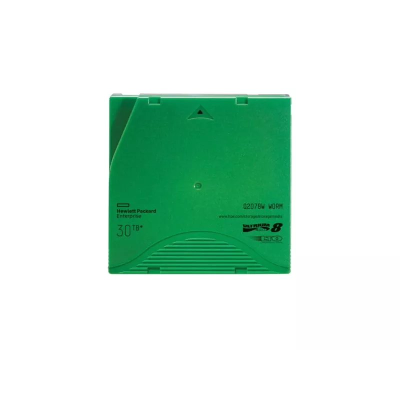 Hewlett Packard Enterprise HPE Ultrium WORM Data Cartridge - LTO Ultrium WORM 8 - 12TB / 30TB - etichette - verde (Q2078W)
