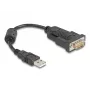 DeLOCK 61549 cavo seriale nero 0,25 m USB Type-A RS-232