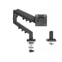 Supporto monitor TRACER Pivot Master TRAUCH47659 — regolabile in altezza, inclinabile/girevole, VESA 100×100, fino a 9 kg, per schermi 13–32 pollici, montaggio da tavolo, nero