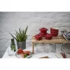 Staub Mini Cocotte rotonda, 4 pezzi - 200 ml, rosso