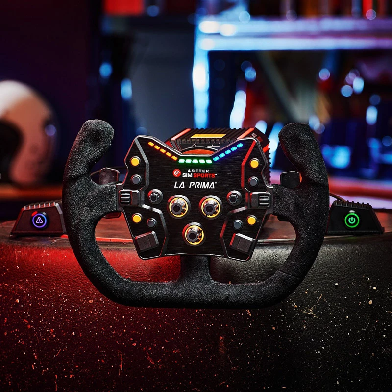 Asetek SimSports GT Rim - Open D, pelle scamosciata
