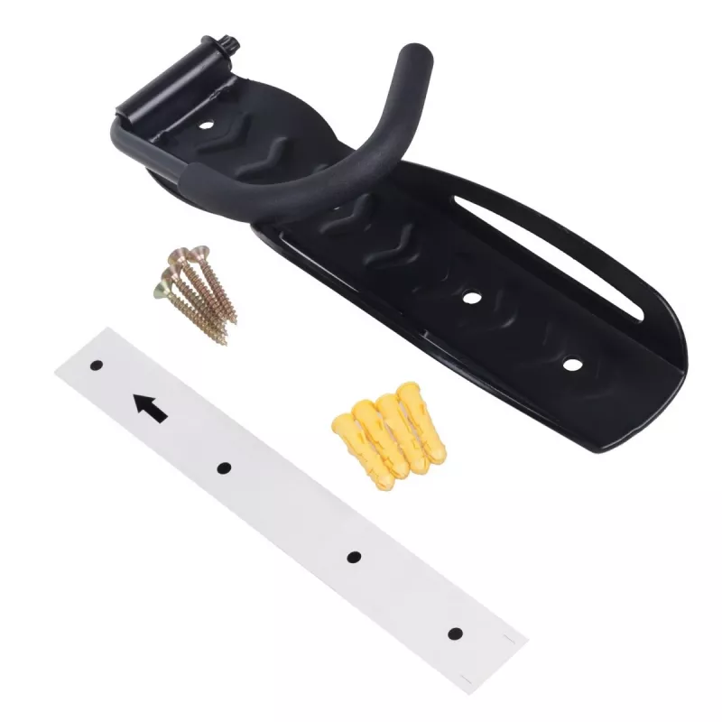 Portabici da parete MACLEAN MC-432, supporto verticale per bici, larghezza regolabile, carico max. 30 kg, nero