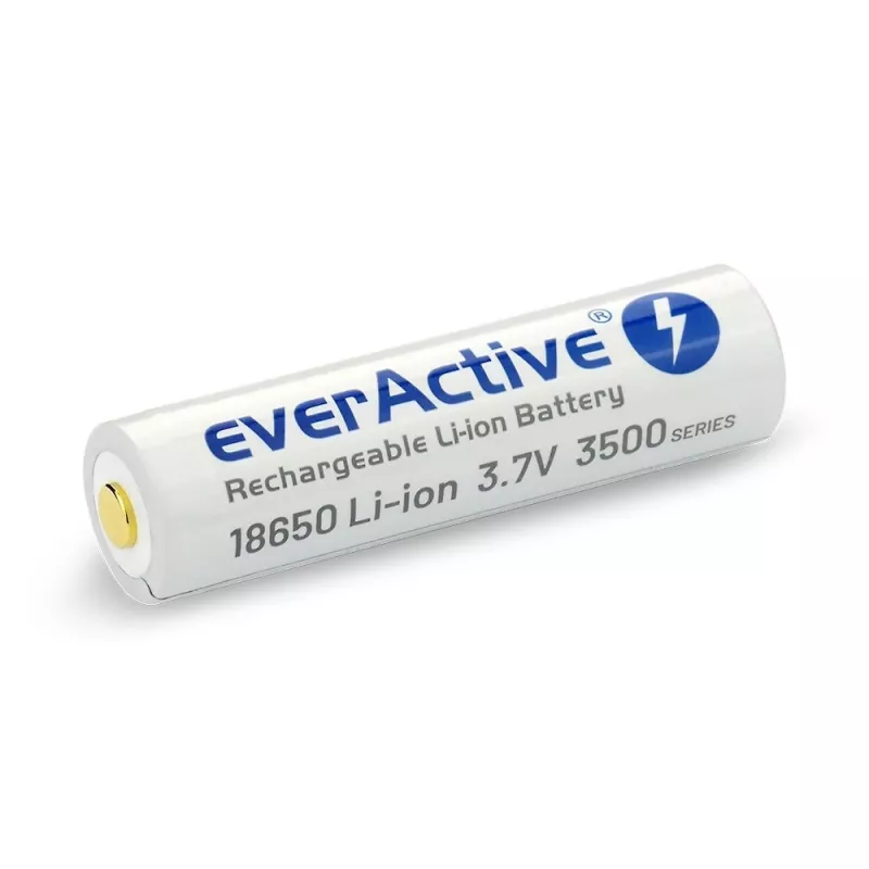 Batteria ricaricabile Li-Ion 18650 3,7V everActive 3500mAh (1 pz.) micro-USB con protezione