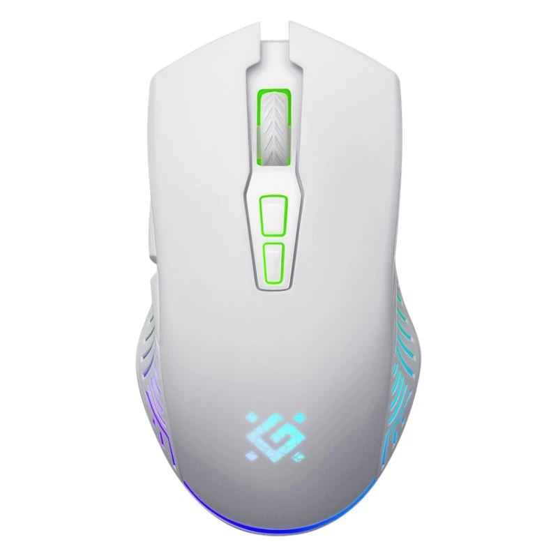 Mouse gaming wireless DEFENDER Pandora White – ambidestro, 3200 DPI, 6 tasti, programmabile, ottico, USB