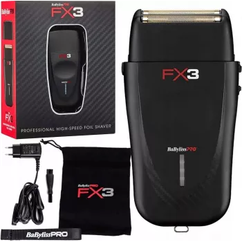 Rasoio elettrico BaByliss PRO FXX3SBE – trimmer professionale da barbiere, funzionamento a rete/batteria