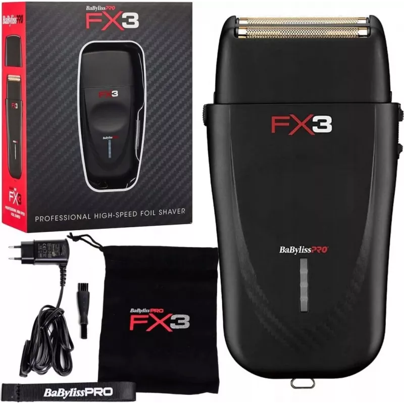 Rasoio elettrico BaByliss PRO FXX3SBE – trimmer professionale da barbiere, funzionamento a rete/batteria