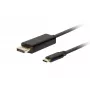 Adattatore per cavo video LANBERG CA-CMDP-10CU-0010-BK USB Type-C a DisplayPort 1 m, DisplayPort 1.2, fino a 3840×2160@60Hz, HDR
