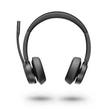 Headset HP POLY 218476-02 – USB Type-A con filo e senza fili, Bluetooth, portata 50 m, base di ricarica, nero, 162 g