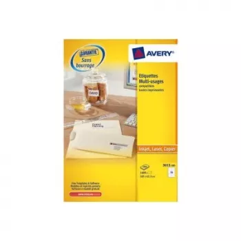 Avery 3653 etichetta adesiva rettangolare permanente bianco 1400 pz.