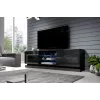 Mobile TV Cama QIU 200 MDF nero lucido/nero lucido