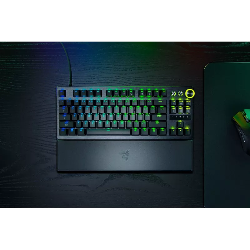 Razer Huntsman V3 Pro Tenkeyless 8KHz | Tastiera da gaming | Cablata | US | Nero | USB Type-C | Razer Analog Optical Switch Gen-2