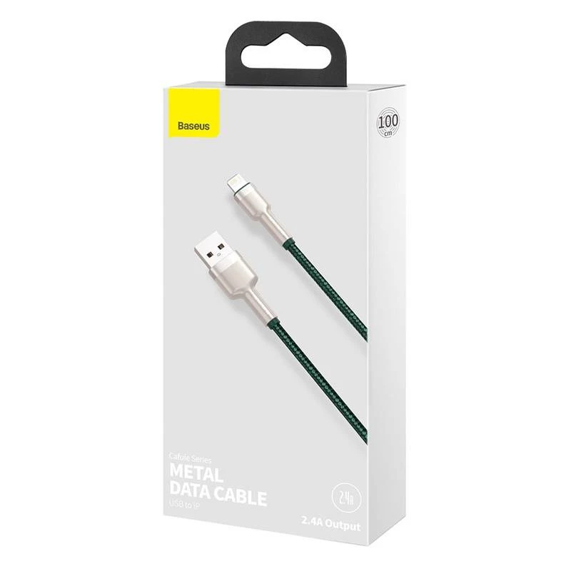 Cavo USB-A a Lightning Baseus 1 m, verde