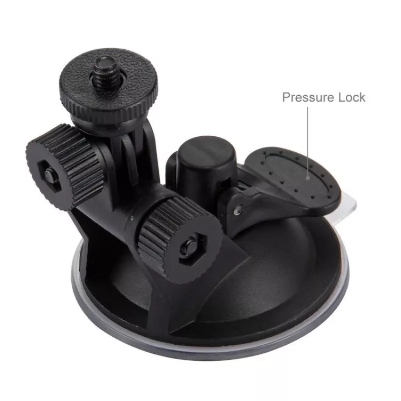 Puluz supporto per parabrezza auto per action cam (incl. Osmo Action 5 Pro, Insta360 X5)