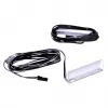 Luce LED per montaggio su scaffale cama meble 2LED blu, rettangolare, a plafone, trasparente/nero