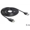 Cavo USB DeLOCK EASY-USB 2.0-A 5 m nero