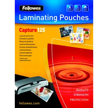 Pellicole di laminazione Fellowes A6 Glossy 125 micron – confezione da 100