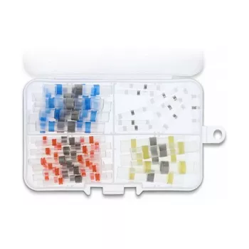 Connettori a saldare DeLOCK set impermeabile 50 pezzi 26 - 10 AWG colori assortiti