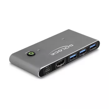Switch KVM DeLOCK HDMI 8K 60 Hz con USB 5 Gbps