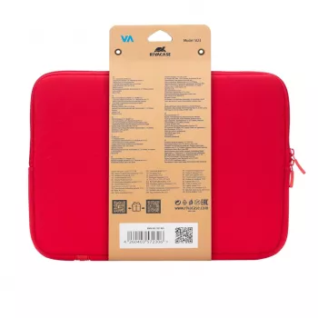 Custodia sleeve Rivacase 5123 33,8 cm (13,3 pollici) rossa